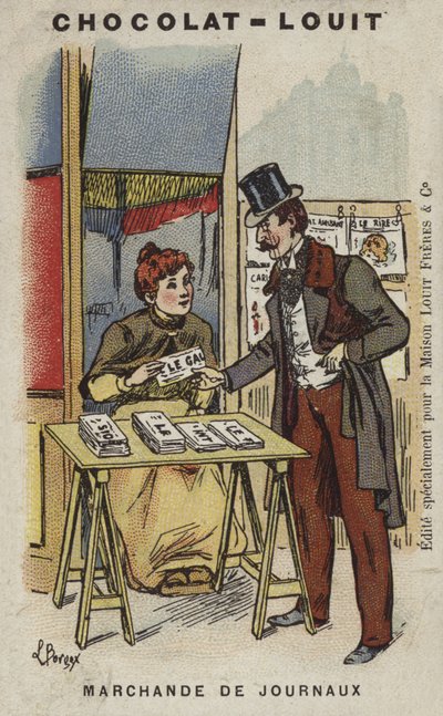 Marchande de journaux - Louis Borgex